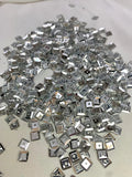 Silver square bowl 6mm (10G)