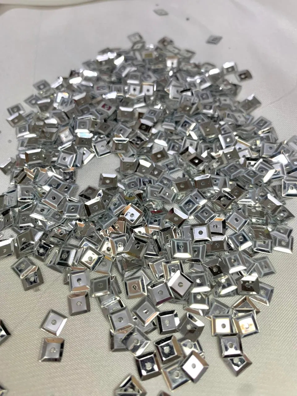 Silver square bowl 6mm (10G)