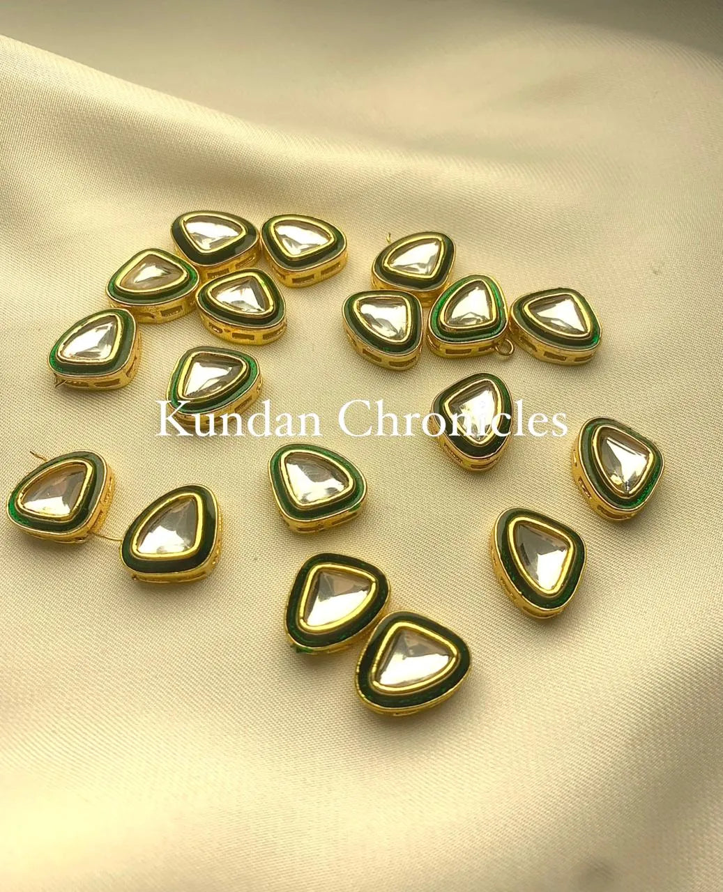 Indian Kundan Triangle -One Piece