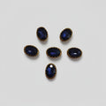 Dark Blue Oval Shape Stone-6 Pcs
