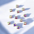 White Multi Square Stone Small-12 Pcs