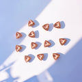 Baby Pink Triangular Stone-12 Pcs