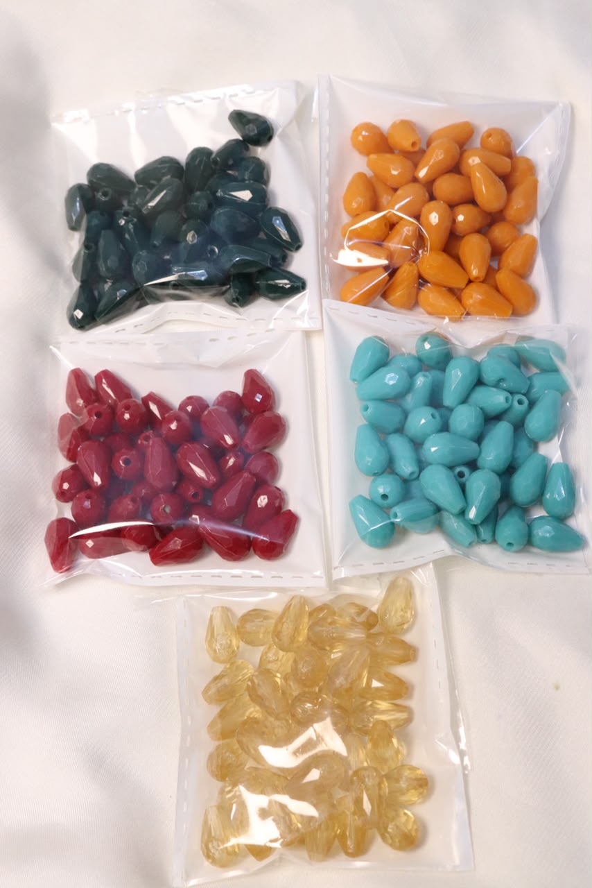 Plastic Big Drop Beads-100G