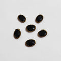 Black Oval Stone Medium-6 Pcs