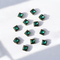 Green Square Stone Small-12 Pcs