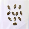 Champagne Boat Shape Glass Stone-12 Pcs