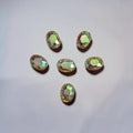 White Multi Oval Stone Medium-6 Pcs
