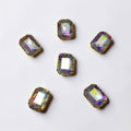 Multi Rectangular Stone Medium -6 Pcs