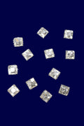 Silver Square Stone Small-12 pcs