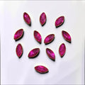 Pink Boat Shape Glass Stone-12 Pcs