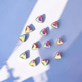 White Multi Triangular Stone-12 Pcs