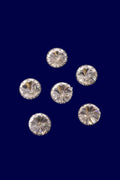Silver Circle Medium Stone-6 pcs