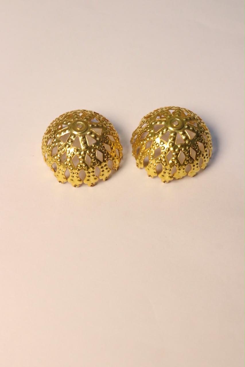 Medium Jhumka Golden-1Pair