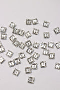Silver Square Swaroski Stone-144 Pcs
