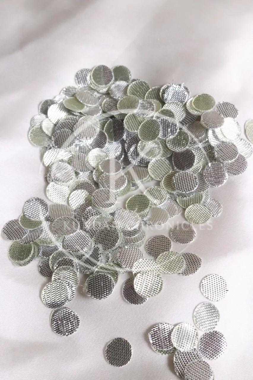 Applique Gotta Silver Round-5G